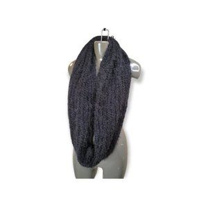 Women's Black Long Soft Acrylic Infinity Scarf Wrap Size 52